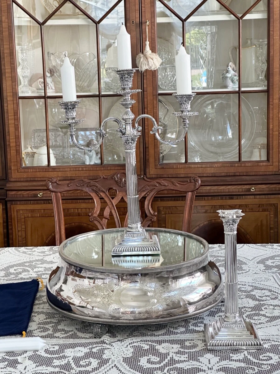 ★英国製mappin&Web純金キャンドルスタンド Mappin & Webb Antique US Silver-Plated Candlesticks & Candelabras