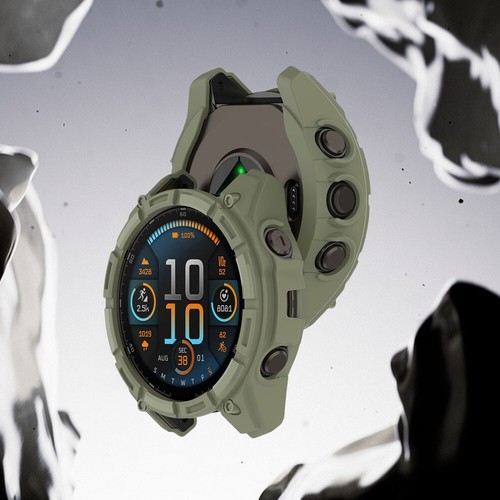 TPU Hollow Case Protective Shell Bumper for Garmin Enduro 3 (Jungle green) - Zdjęcie 4 z 8