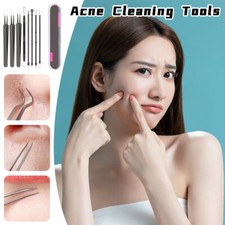 Acne Cleaning Tools Pimple Popper Tool Kit Blackhead Remover New Acne Needle Set