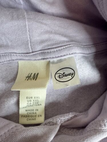H&M Disney Mickey Mouse Sweatshirt Hoodie Purple Lavender Women Size 2XL - Picture 3 of 7