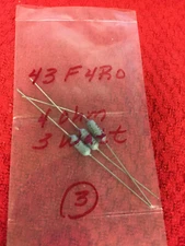 OHMITE 43F4R0  4 OHM 3 WATT 1% WIREWOUND 3 PCS