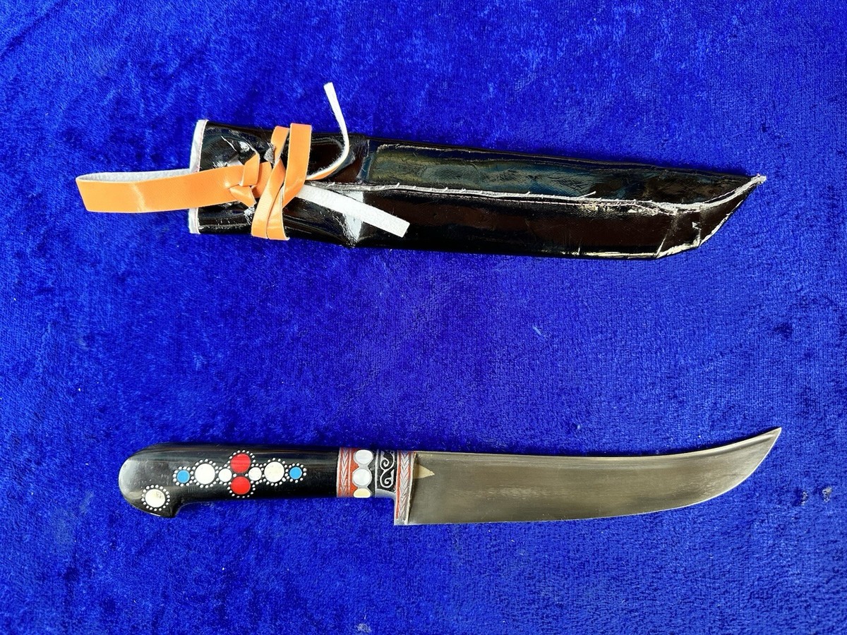 【古上野焼花筒】 共箱入り 藤原家収蔵放出品 　L1105E Uzbek Pichoq National Knife, Chust Region, Sharp Metal Blade