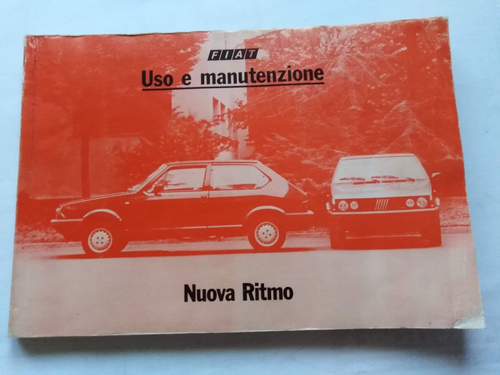FIAT NUOVA RITMO   LIBRETTO USO MANUTENZIONE EDIZIONE  01/1983      (674) - Foto 1 di 7