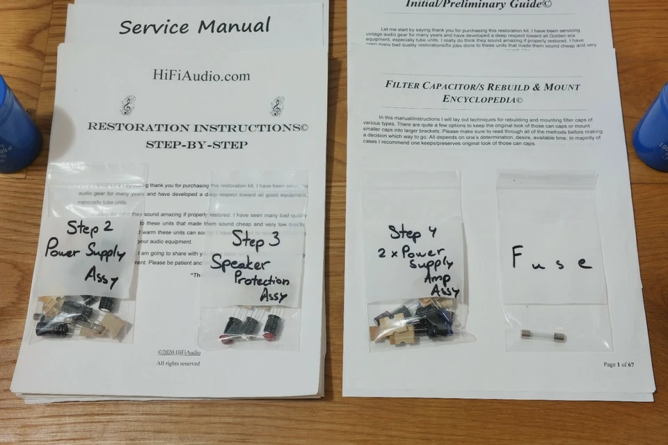 Sony TA-3140F reconstruir restauración recapitulación kit servicio reparación condensador Foto 3 de 4