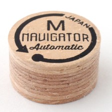 Navigator Automatic Japan Brown 10 Layer Pigskin Leather Pool Cue Stick Tip - M