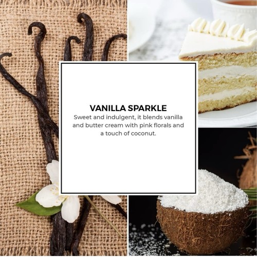 PARTYLITE VANILLA SPARKLE 3 WICK GLASS JAR CANDLE NEW 45HR BURN TIME G73C1036E - Picture 3 of 11