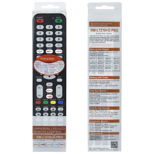 New HUAYU RM-L1210+G Pro For Samsung Hisense Sharp LCD LED Universal TV Remote - Picture 6 of 6