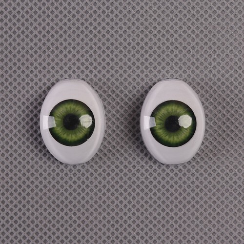 4Pair Eye Half Oval Acrylic Eyes For 20"-22" Reborn Baby Doll Boy/Girl Parts DIY - Picture 4 of 7