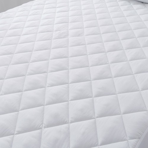 Cubierta protectora de colchón acolchada de calidad de hotel almohadilla de polialgodón ajustable para cama - Imagen 19 de 20