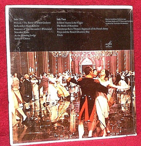 OST LP SEALED WAR AND PEACE VYACHESLAV OVCHINNIKOV 1968 CAPITOL ORIG PRESSING - Imagen 2 de 2