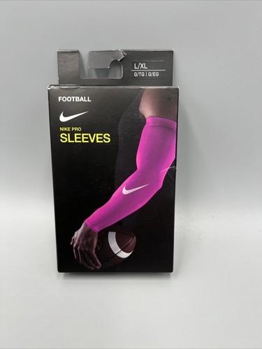 Nike Pro Basketball Compression Sleeves (2) W/ DRI-FIT Technology, Pink. Sz L/XL - Picture 1 of 6