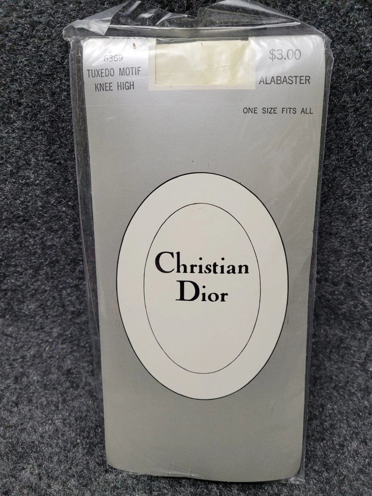 Collant smoking haut motif albâtre Christian Dior stretch taille unique femme B6