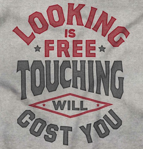 Valentine's Day Looking Free Touching Costs Hoodie Hooded Sweatshirt Men Women - Picture 2 of 8