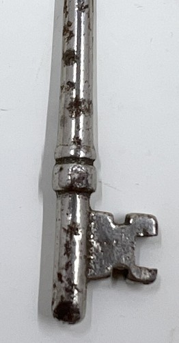 Antique Fancy Ornate Barrel Metal Steel Skeleton Key 2.75” - Picture 3 of 8
