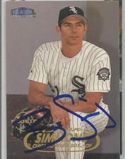 Chicago White Sox BRIAN SIMMONS autographed 1998 Fleer Tradition