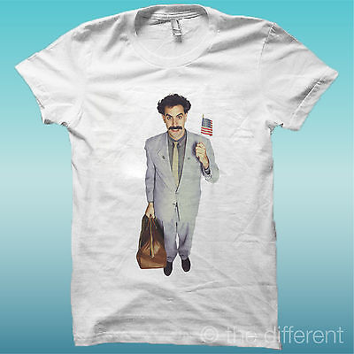 T-SHIRT /" FILM THE DICTATOR /" BIANCO THE HAPPINESS IS HAVE MY T-SHIRT NEW