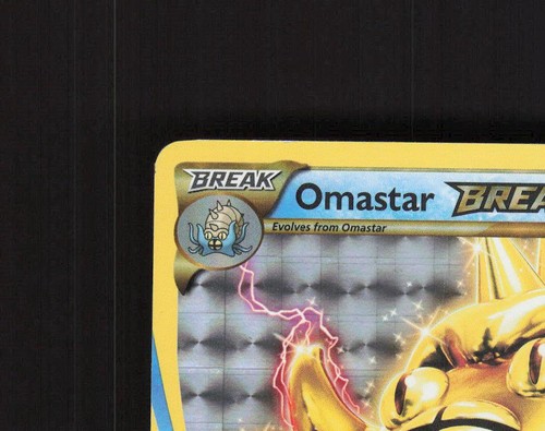 Omastar BREAK 19/124 Fates Collide Full Art Ultra Rare Holo Pokemon Card LP - Picture 3 of 10