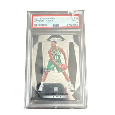 Panini Prizm 2017-18 Jayson Tatum Boston Celtics Rookie #16 PSA 9