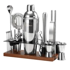 23-Piece Bartender Kit, Cocktail Shaker Set with Stand | Bar Drink Mixer Set ...