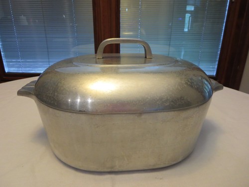 Wagner Ware Sidney O Magnalite 4265-M Dutch Oven Roaster w/ Lid & Trivet