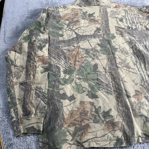 Vintage Sasquatch Real Tree Camo Turtleneck Faded Y2K 90s Men’s Size 2XL AOP - Picture 13 of 16