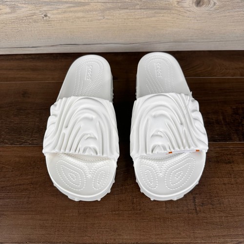 Crocs x Salehe Bembury Pollex Slides Mayo Mens Size 10 White 208685 1RO - Picture 4 of 10