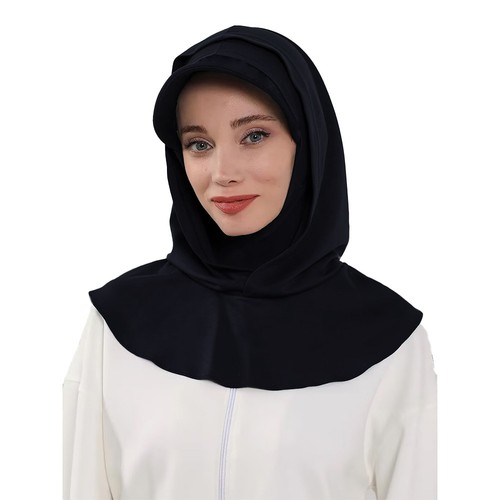 Pañuelo árabe turbante musulmán color liso chal hiyab para mujer - Imagen 16 de 32
