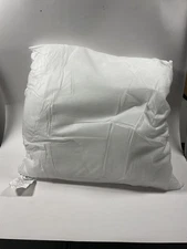 1-Pack White Cotton Throw Decor Pillow Insert w/Polyester Fill - 22"x 22"