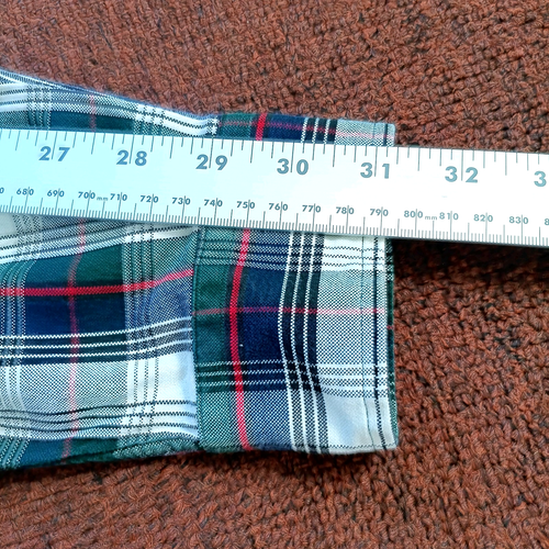 Camisa Ralph Lauren Blaire Para Hombre Mediana Blanca Verde Azul Rojo A Cuadros Manga Larga - Imagen 8 de 13