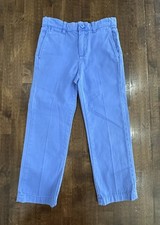 Crewcuts Boys Sz 6 Straight Chino Pants Adjustable Waist Cotton Spring Seascape
