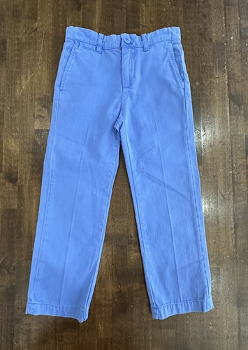 Crewcuts Boys Sz 6 Straight Chino Pants Adjustable Waist Cotton Spring Seascape - Picture 1 of 6