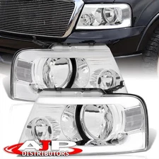 Clear Driving LED Bar Head Lights Lamps For 2004-2008 Ford F150 Lincoln Mark LT