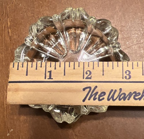 VTG Hazel Atlas Clear Glass 3” Round Ashtray Fluted Round Trinket Jewelry Holder - Picture 3 of 4