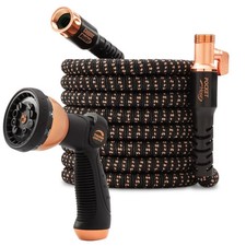 Pocket Hose Copper Bullet with Sprayer Expanding Garden Hose 100 ft Seen on TV