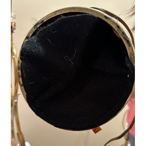 Mid Century Modern Eiche & Messing Tischlampen ein Paar Vintage Beleuchtung Deko - Bild 13 von 15