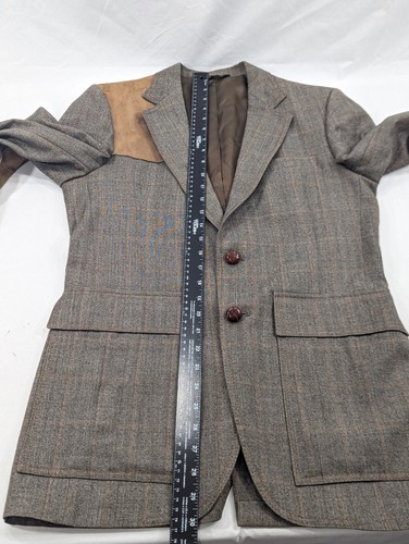 Giacca sportiva Sheplers taglio western blazer tuta cappotto marrone Yokes 38" petto slim - Foto 10 di 12