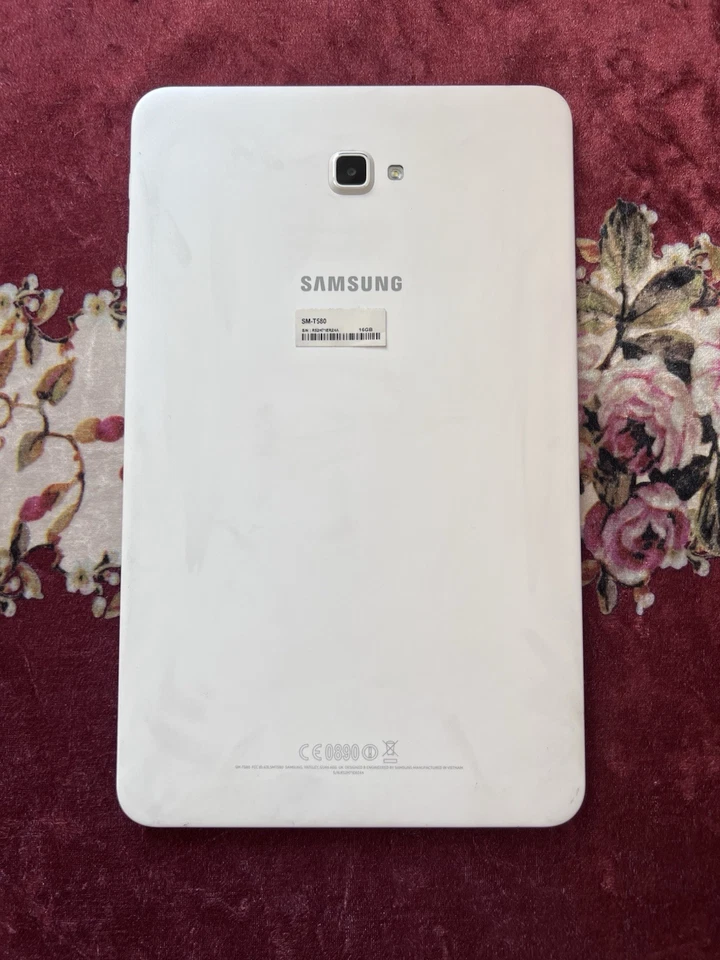 Samsung Galaxy Tab A 10.1 2016 SM-T580 Wi-Fi Android White - Immagine 2 di 2