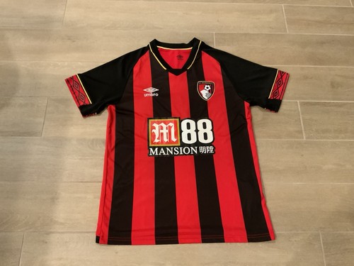 Camiseta de fútbol Bournemouth #5 Ake Umbro para hombre talla L RARA - Imagen 1 de 12