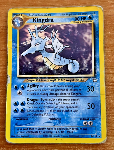 Pokémon Kingdra 8/111 Neo Genesis 2000 Englisch Folie
