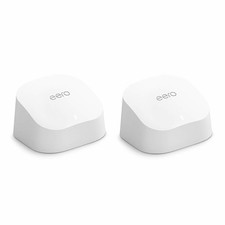 eero - 6+ AX3000 Dual-Band Mesh Wi-Fi 6 System (2-pack) - White (VG)