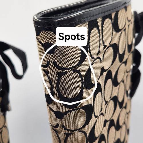 Coach Tristee Damen 5 B Logo Schnür-Regenstiefel braun schwarz zum Überziehen Reitsport - Bild 9 von 17