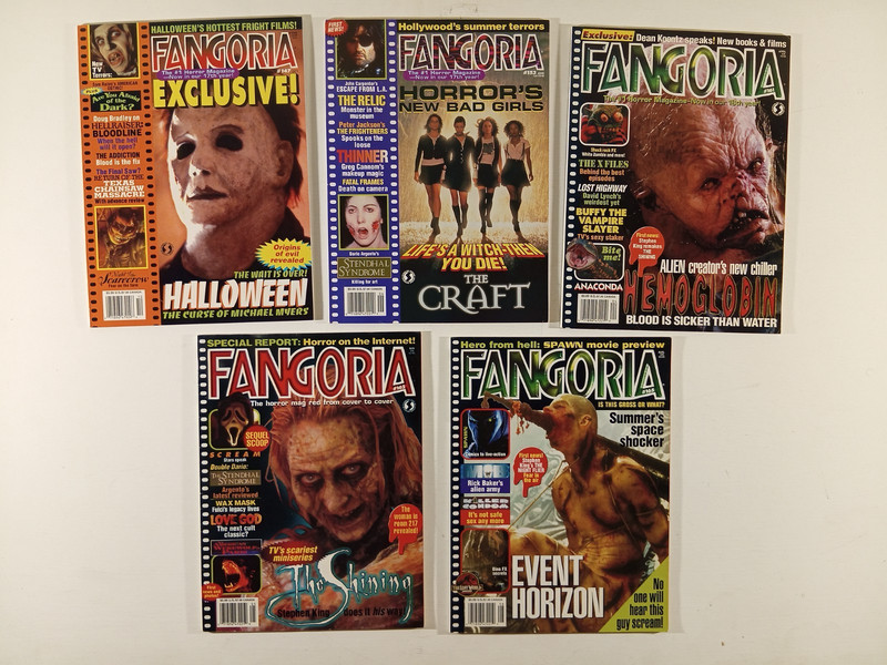 FANGORIA VINTAGE HORROR MAGAZINE LOT D 10 ISSUES