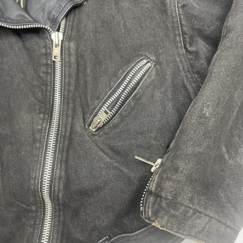 Vintage East West Jacket Mens Small Black Leather Moto Biker Motorcycle 80s - Picture 3 of 10