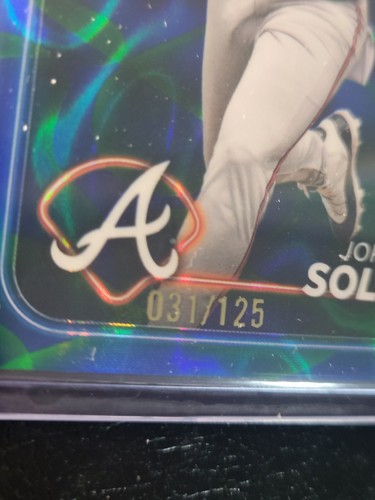 2024 Topps Chrome Update Blue/Green Lava Lamp Jorge Soler USC2 Braves /125 - Picture 2 of 3