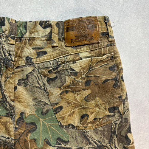 Pantalone Wrangler vintage anni 90 robusto mimetico uomo 32x32 outdoor vantaggio made in USA - Foto 3 di 12