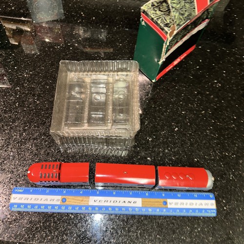 Decorazione natalizia vintage 1992 Hallmark Keepsake, set di 3 treno stella argento lotto 2 - Foto 9 di 24