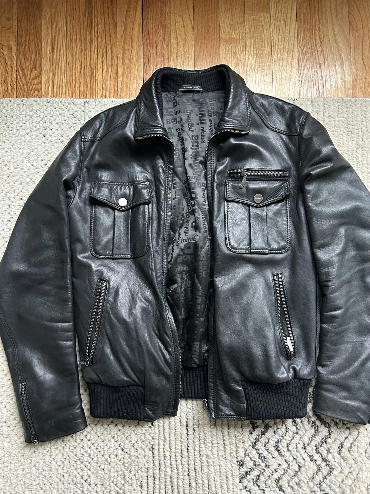 Neovintage Pilot ItalianCalf Leather Jacket Baldinini image 3