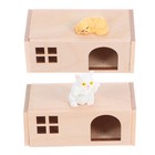 1 Set Dollhouse Dog House 1/12 Dolls House Dog Kennel Mini Animal Figure Pet