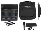 Mackie 1604VLZ4 16-Channel Analog 4-Bus Mixer+Audio Technica ATM510 Mic+Bag