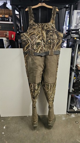 Drake Chest EQWader Neoprene Camo Size 13 Regular Booted Waders With Magnatech - Picture 3 of 4